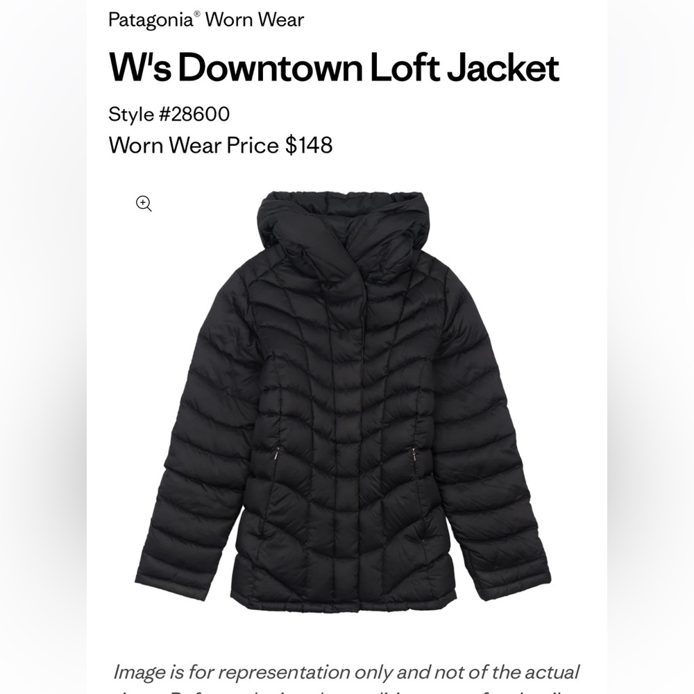Patagonia downtown loft jacket Xs